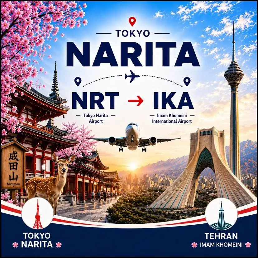 توکیو ناریتا به تهران